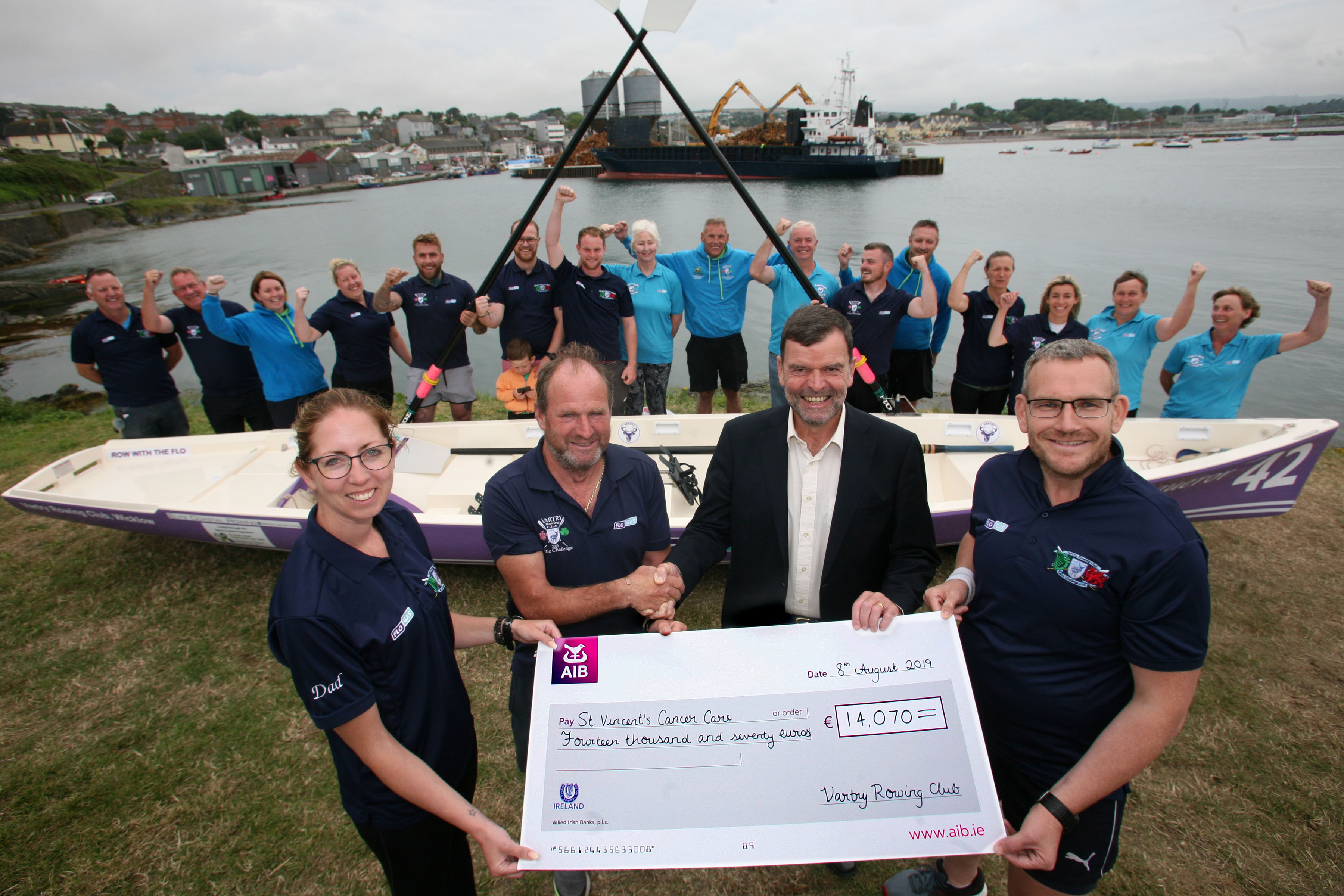 Vartry Rowing Club raises €14,000 for Cancer Care